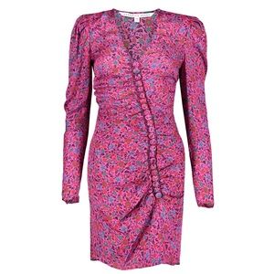 Veronica Beard Pink Floral Mini Dress